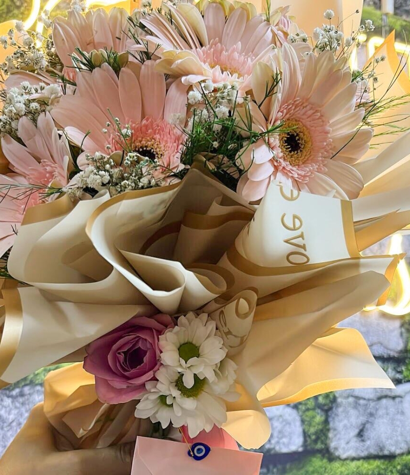 Pembe Gerbera Buketi