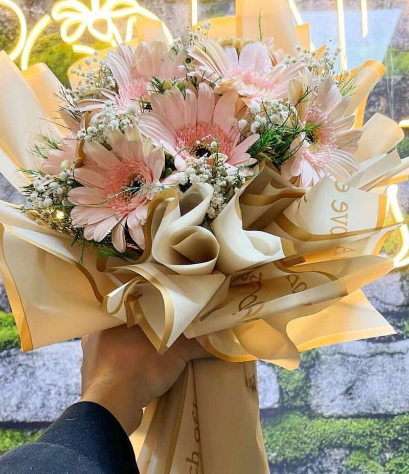 Pembe Gerbera Buketi